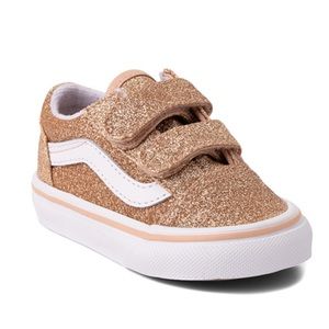 Vans Old Skool V Glitter Skate Shoe - Baby / Toddler